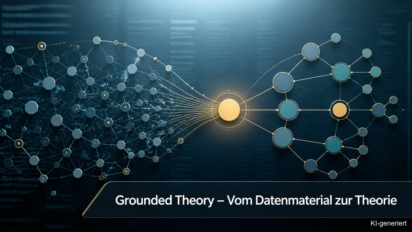 Grounded Theory: Vom Datenmaterial zur Theorie (KI-generiert)