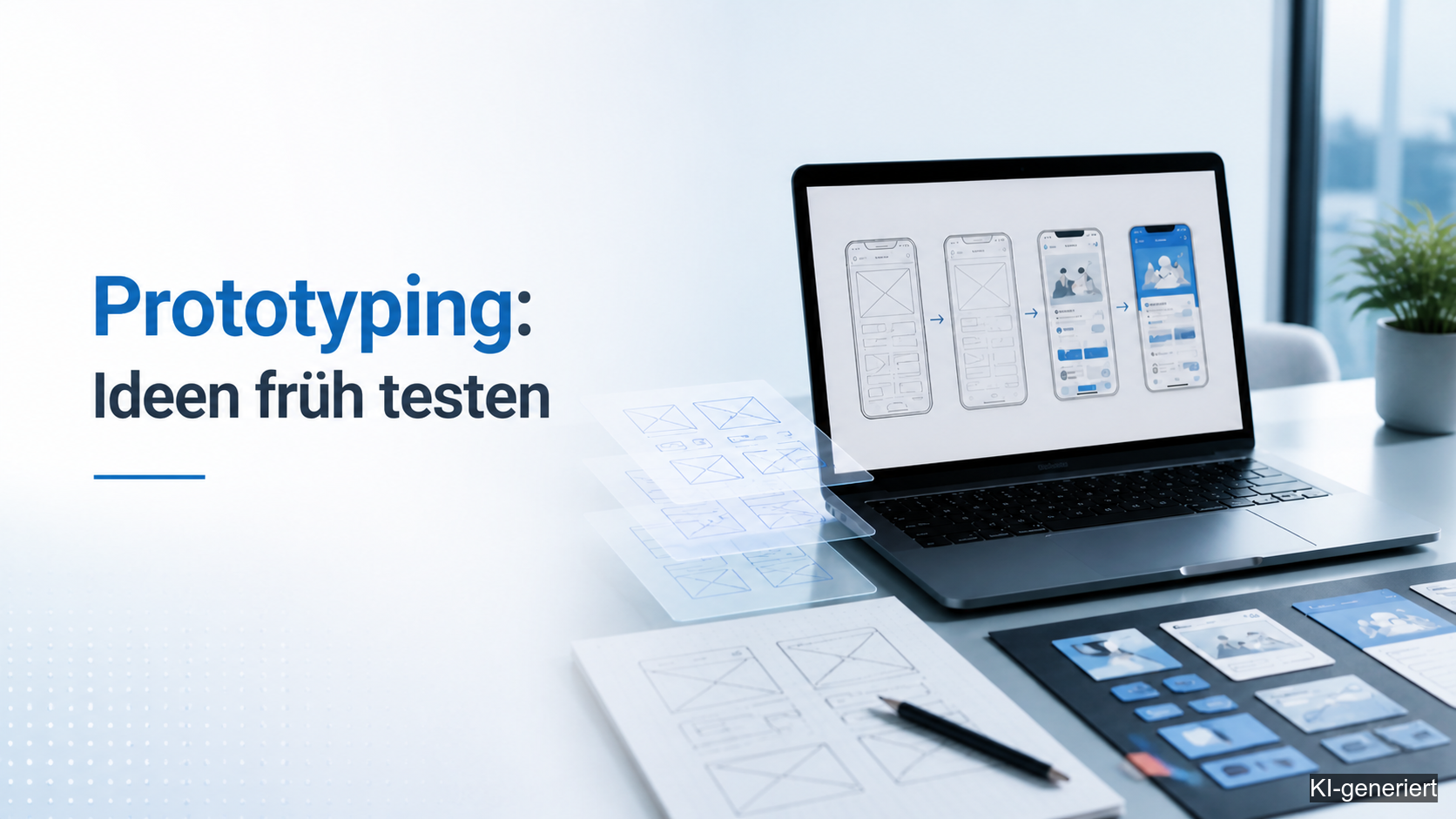 Prototyping: Ideen früh testen (KI-generiert)